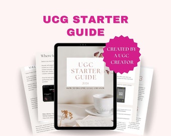 UGC content creator starter guide | 66 Page Ebook For Ugc Creators + free ugc portfolio