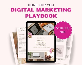 Digital Marketing Playbook with Master Resell Rights | Done-For-You PDF | Copyright Free | Master Resell Rights | PLR Ebooks | DFY Ebook |