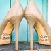 Name and Date Wedding Shoe Sticker Decals , Bride and Groom Wedding Decorations,Bridal Shoe Decal, Photography Prop