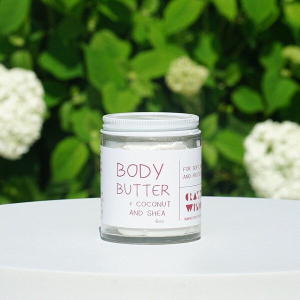 Organic Body Butter / Full body Moisturizer / Radiant skin / Restores and softens / Highest quality ingredients / Value  size