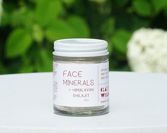 Organic Face Minerals / Himalayan Shilajit  / Facial moisturizer / Night repair cream / Highly Effective / On-the-go size