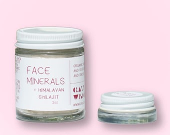 Organic Face Minerals / Himalayan Shilajit  / Facial moisturizer / Night repair cream / Highly Effective / On-the-go size