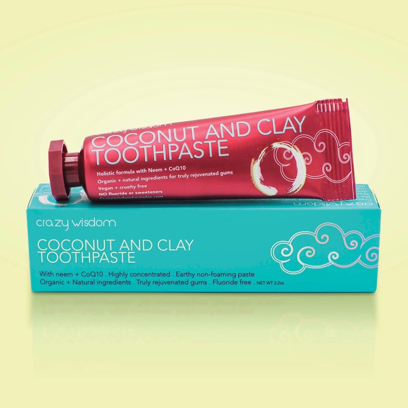 Coconut and  Clay Toothpaste/ Alkalizing / Remineralizing / image 1