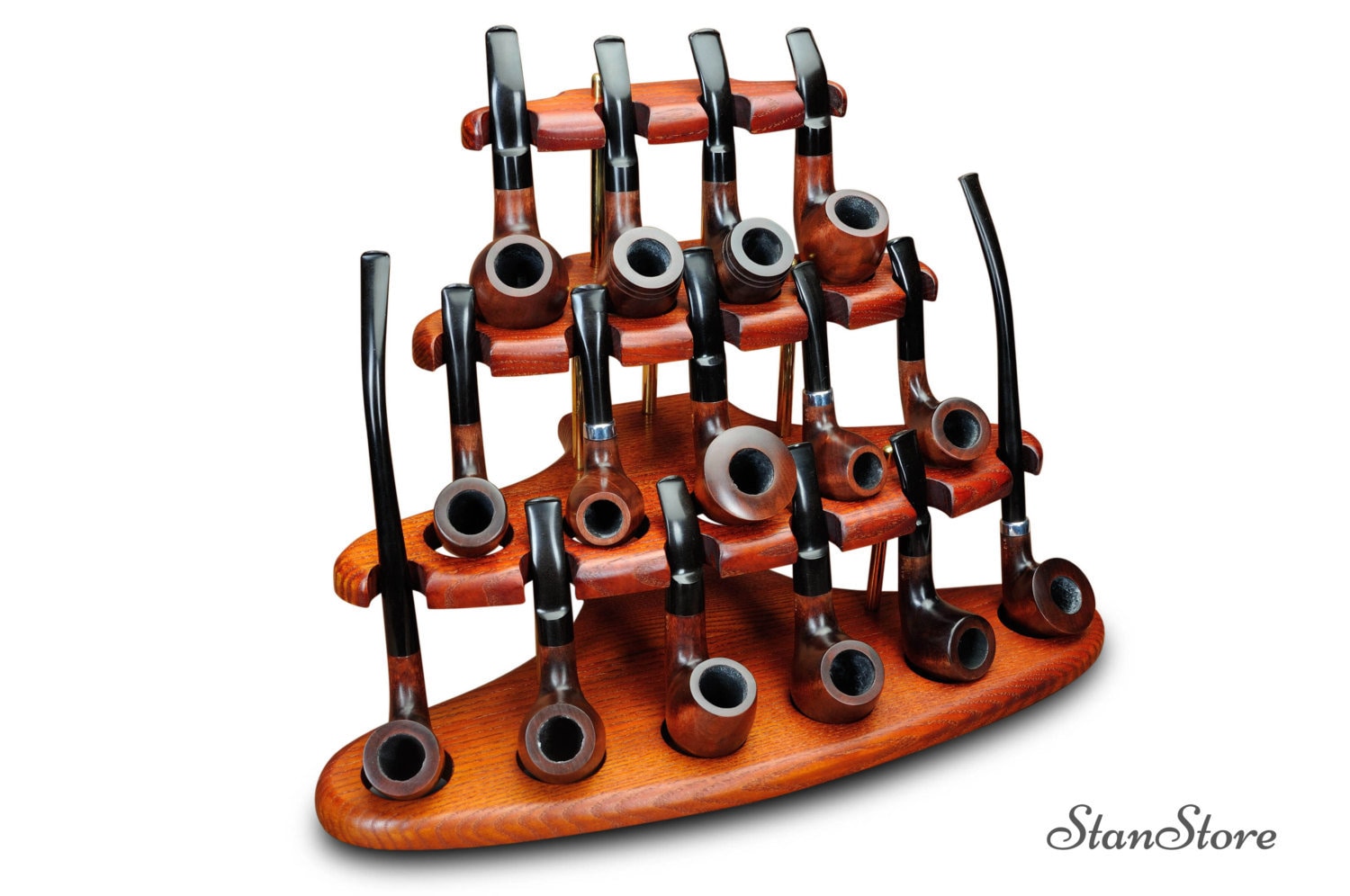 Tobacco pipe Stand for smoking Pipe Stand Pipe Holder Showcase Etsy