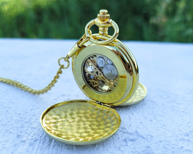 Pocket Watch Wedding Gifts Personalized Gifts Groom Gift Etsy