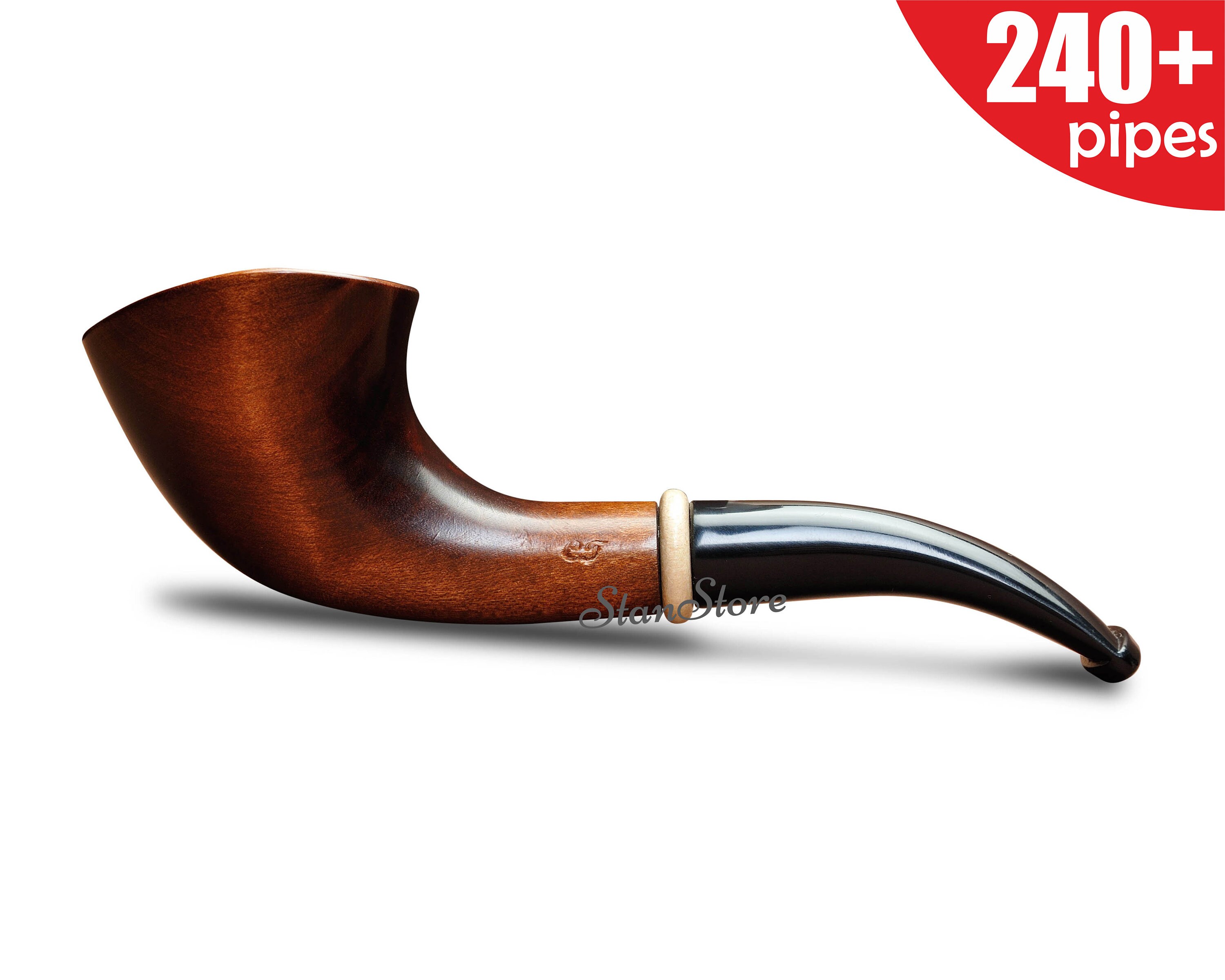 Tobacco HORN Smoking pipe Hand carved Wooden pipe Etsy