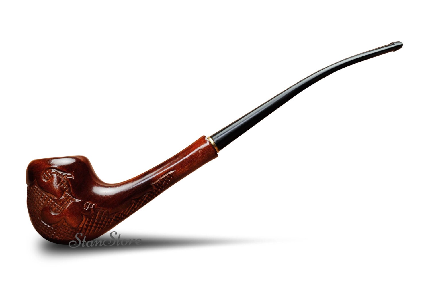 Elegant Churchwarden Smoking Pipe Long Stem Wooden Pipe Etsy