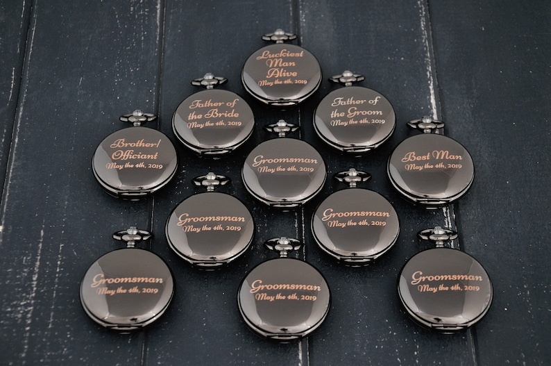 Pocket watch Wedding gifts Personalized gifts Groom gift Etsy