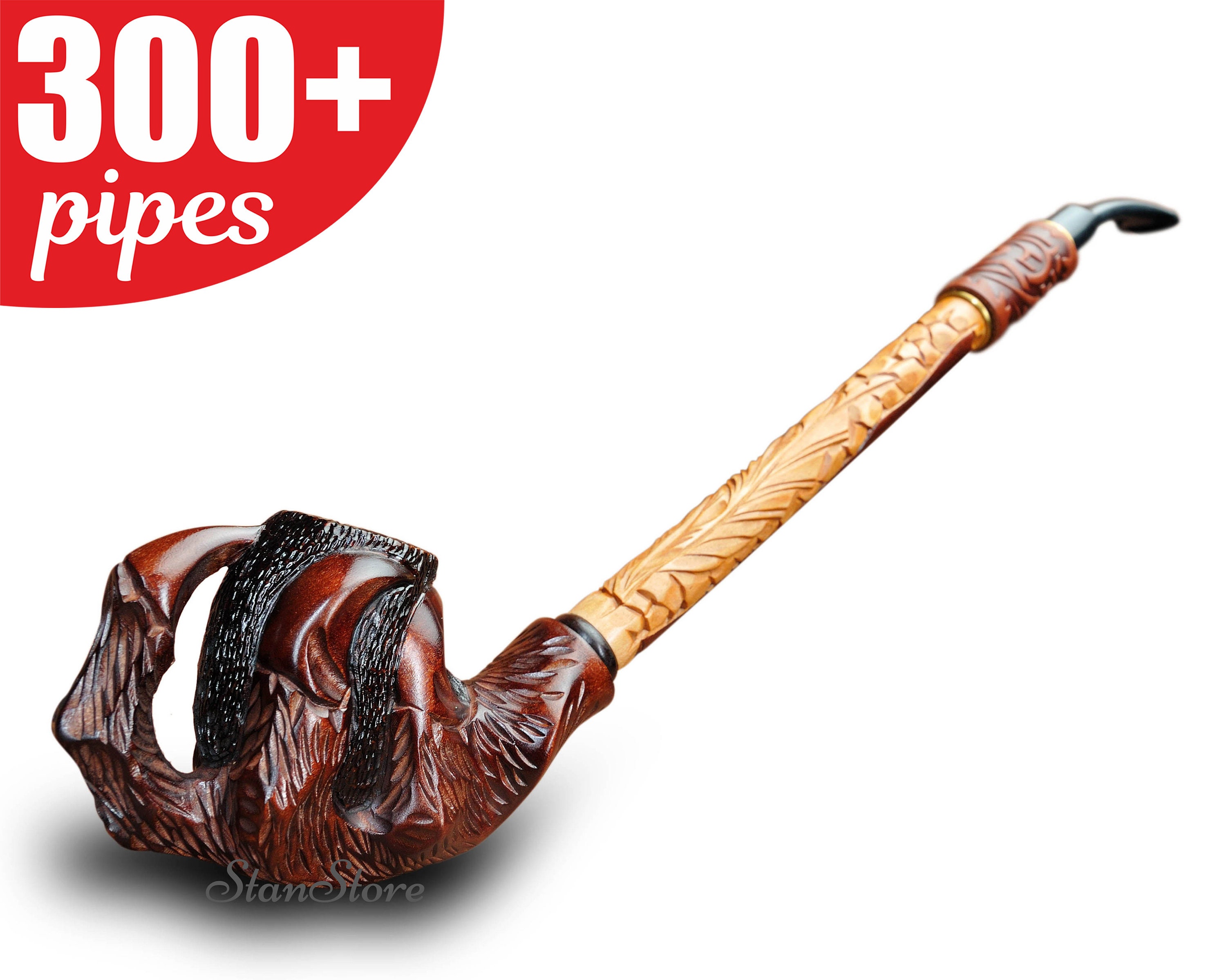 VIP Dragon Claw Tobacco Pipe EXTRA LONG Smoking Pipe Wooden Etsy