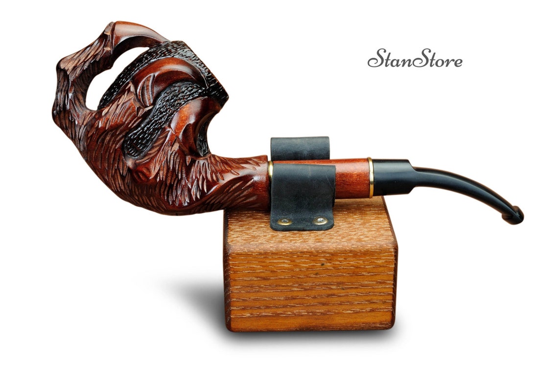 Wooden Pipe STAND for Smoking Pipe High Quality Wooden Pipe Etsy