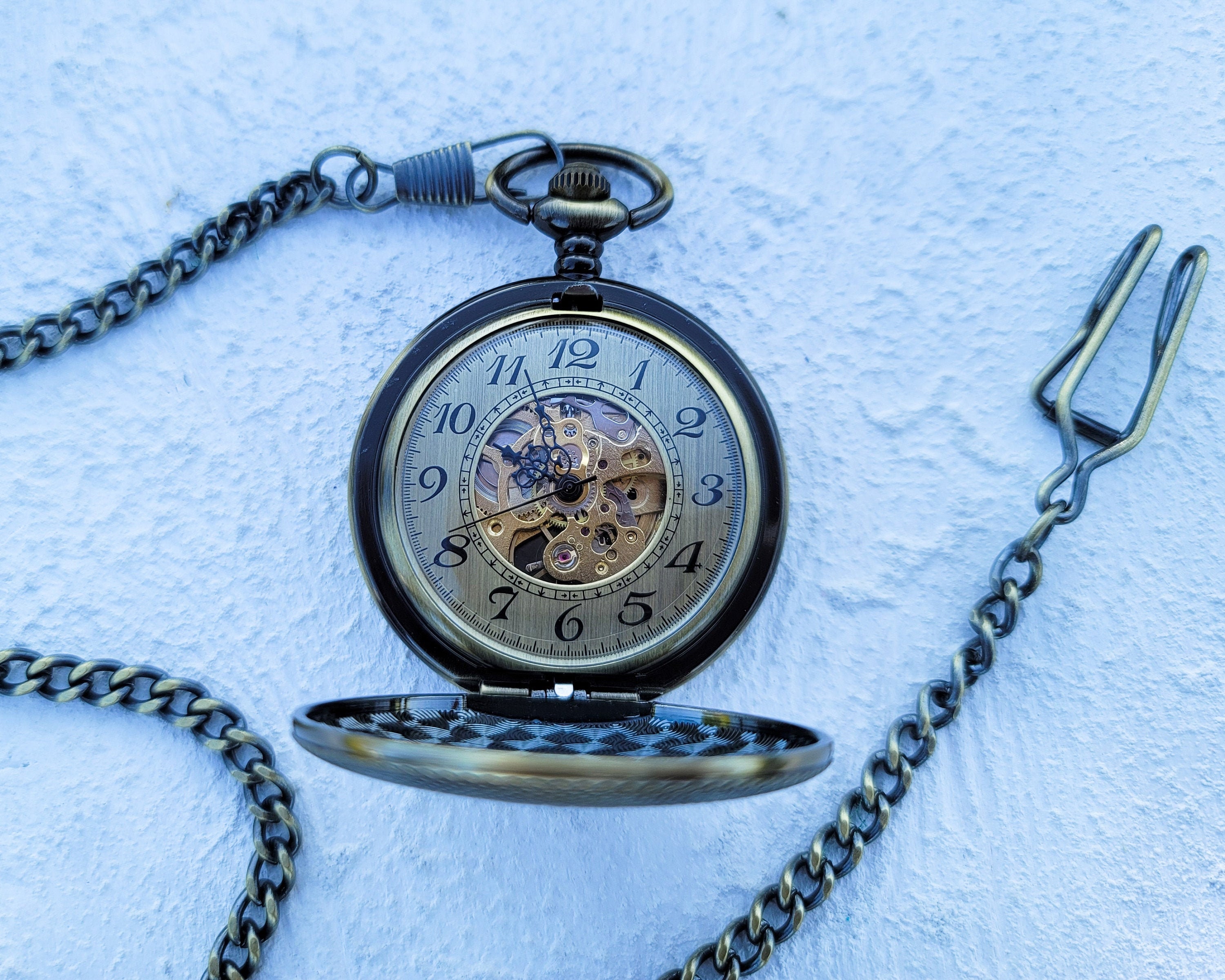 Pocket watch Personalized watch Wedding gift Personalized Etsy
