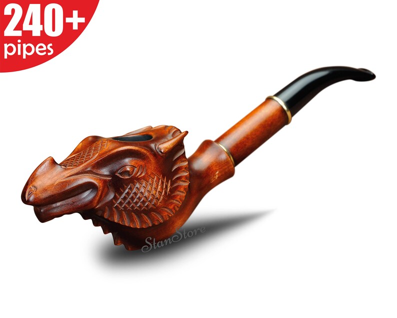 DRAGON Smoking Pipe Wooden Pipe Tobacco pipe Dragon Tobacco Etsy