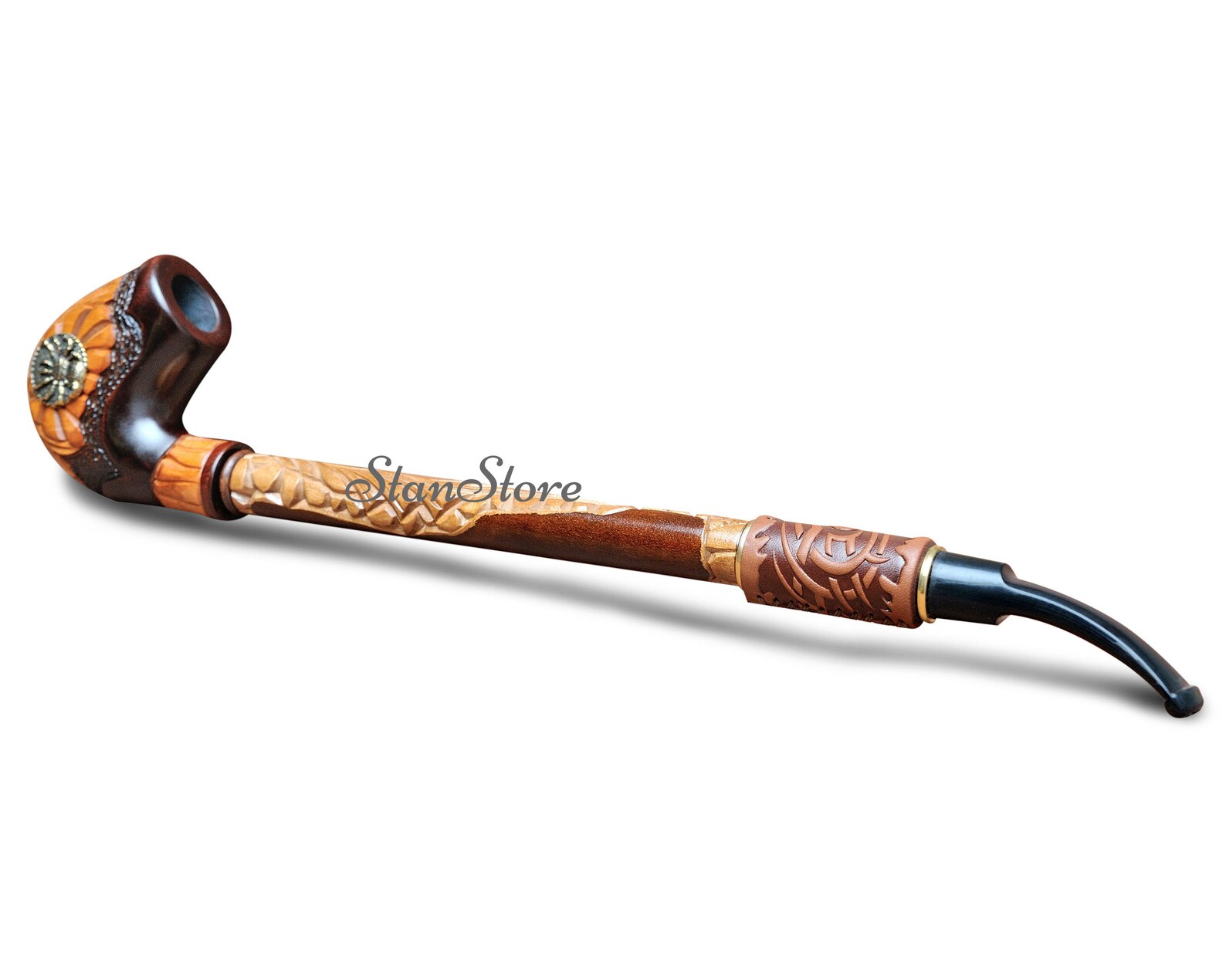 Churchwarden Spider LONG STEM Smoking Pipe Wooden Pipe Tobacco Etsy