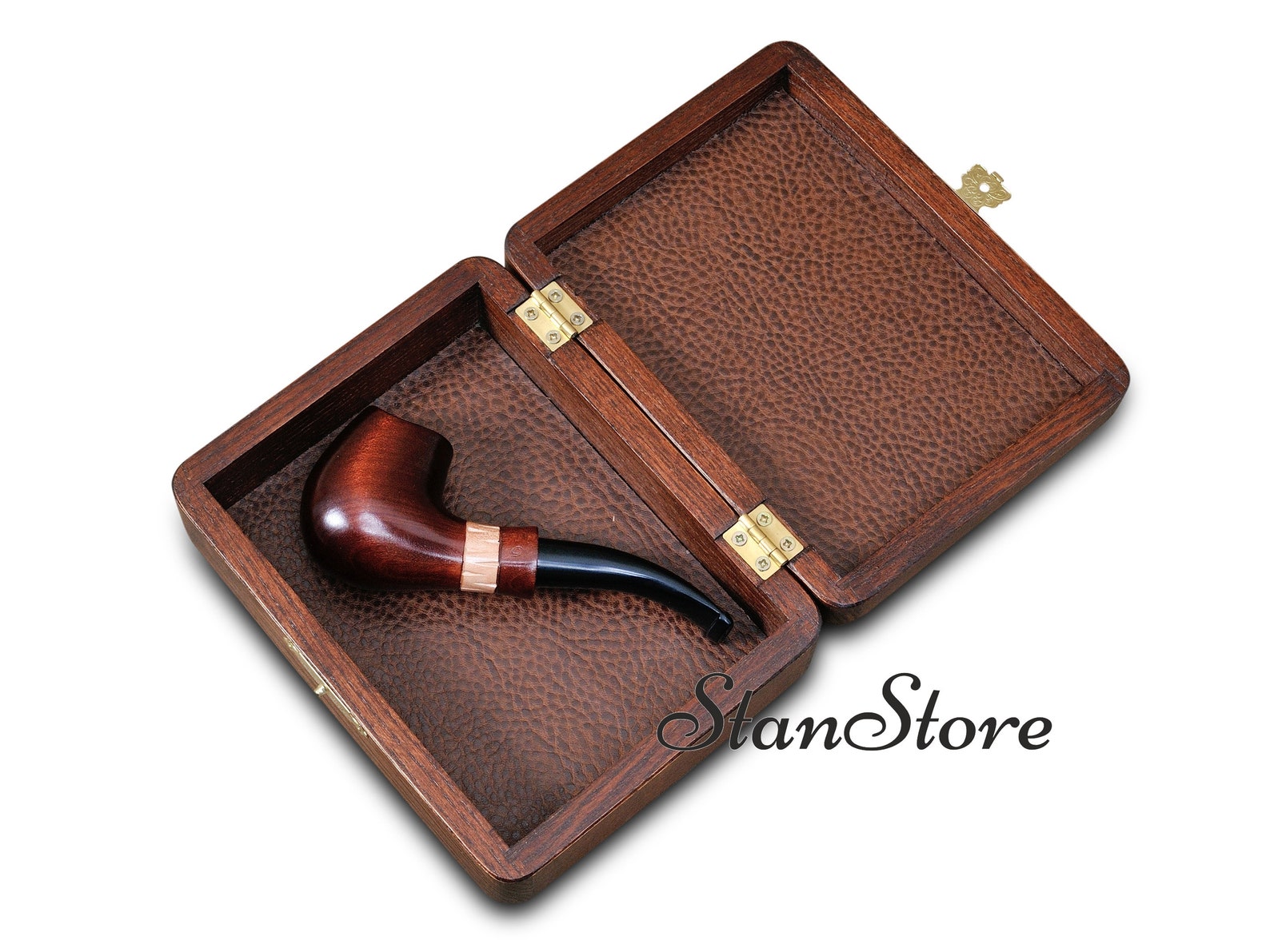 GIFT BOX for Tobacco pipe Tree Carved Wooden box Case for Etsy