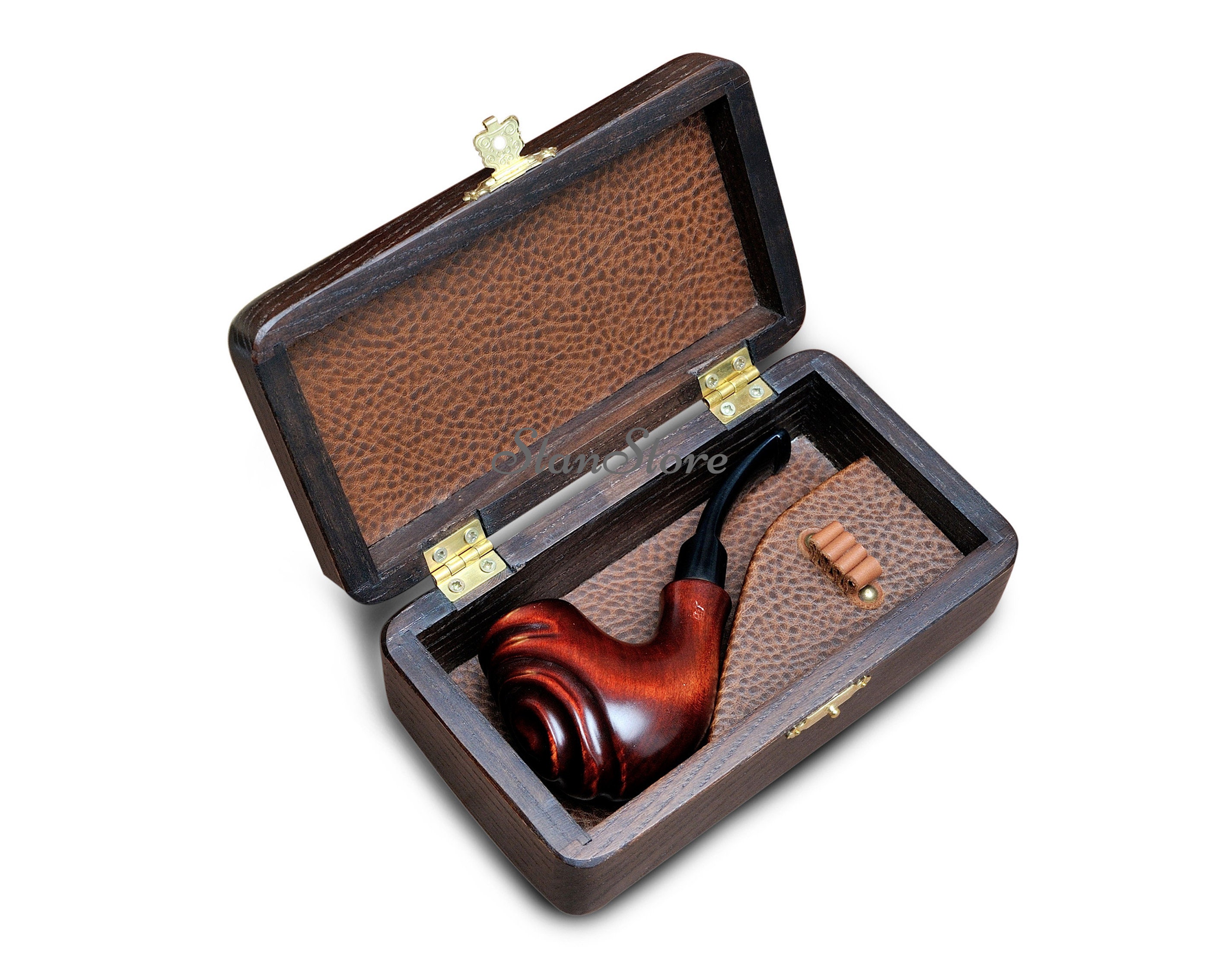 Gift box CASE for Tobacco Pipe Dragon Carved Smoking Pipe Etsy