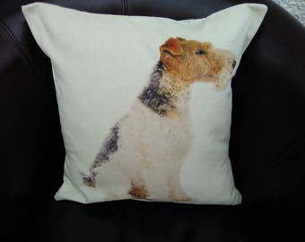 Wired Haired Fox Terrier cushion