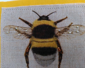 Beaded bumblebee card