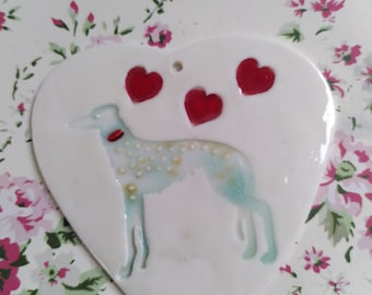 Sighthound decorative heart