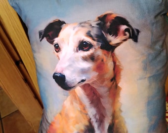 Greyhound/lurcher cushion