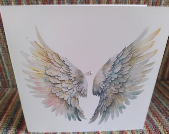 Angel wings card