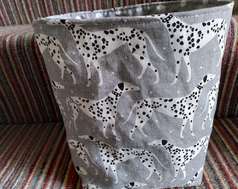 Dalmatian fabric storage pod