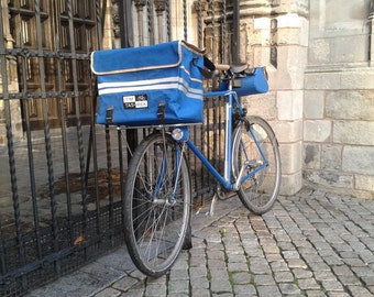 waxed canvas bicycle porteur bag large