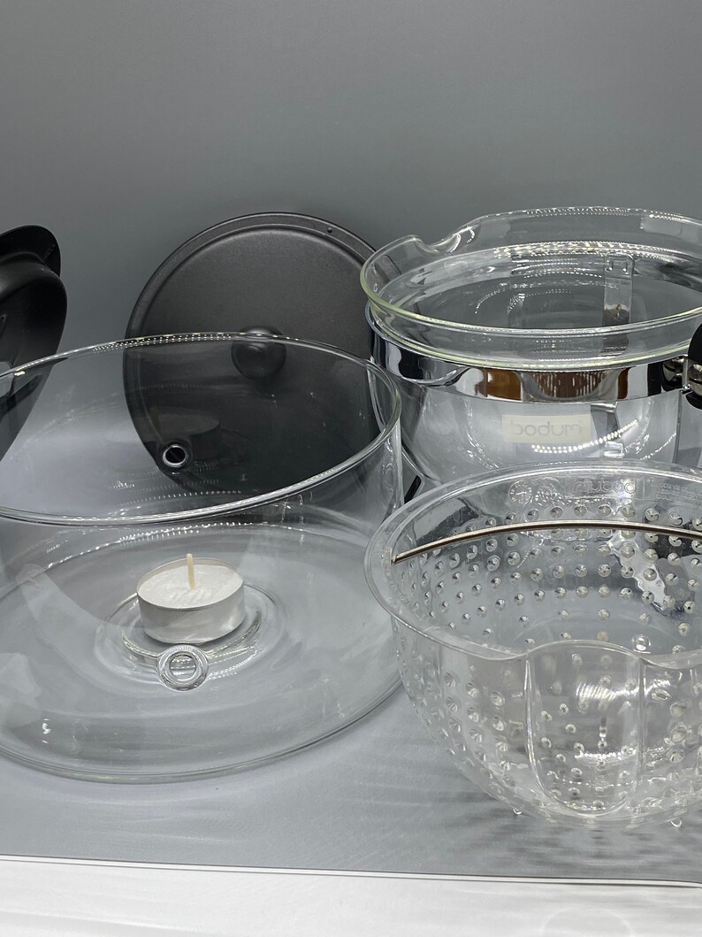 Denmark Bodum Chambord Teapot and Warmer Etsy