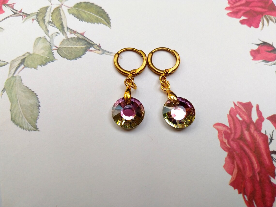 swarovski sun earrings