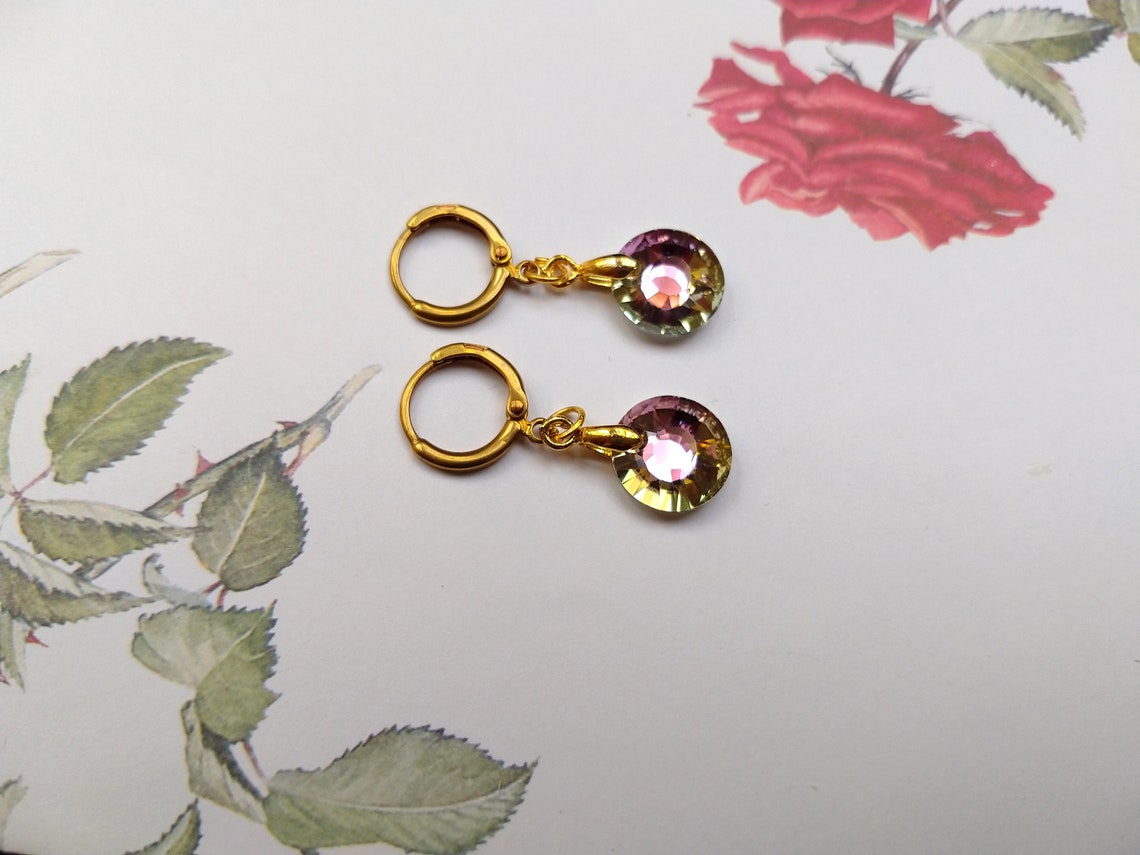 swarovski sun earrings