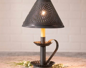 punched tin table lamps