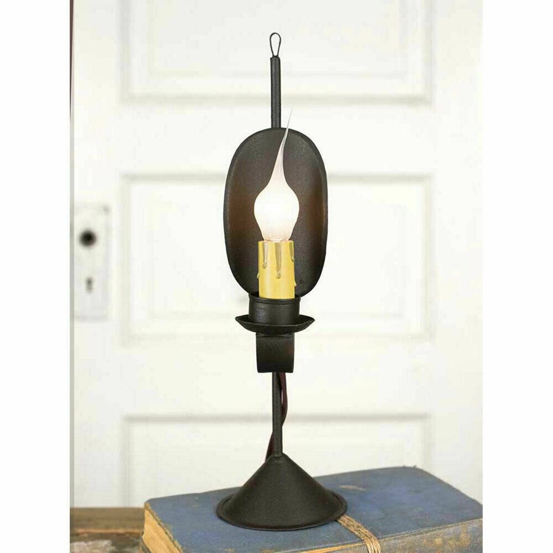 Primitive Colonial Reflector Lamp Tin Early American Light W/ Etsy