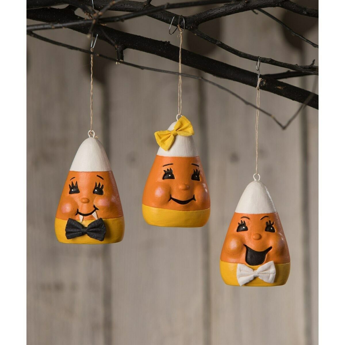 Bethany Lowe Halloween 3pc Silly Candy Corn Ornaments TF0149 Etsy