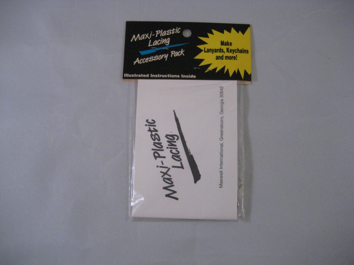 Plastic Lacing Kit Lanyard Hooks Box Braid Instructions Box Etsy