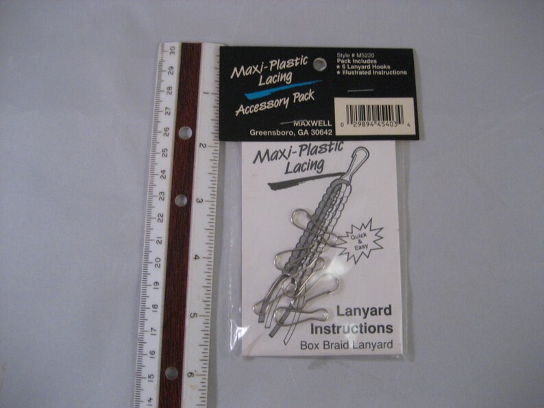 Plastic Lacing Kit Lanyard Hooks Box Braid Instructions Box Etsy
