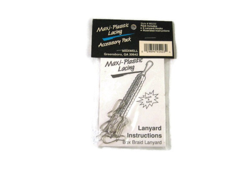 Plastic Lacing Kit Lanyard Hooks Box Braid Instructions Box Etsy
