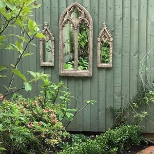 Fabulous gothic set of rustic handmade mirrors