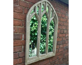 Large gothic garden arch mirror