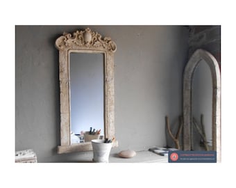 Pretty Art Nouveau Mallorca vintage stone mirror