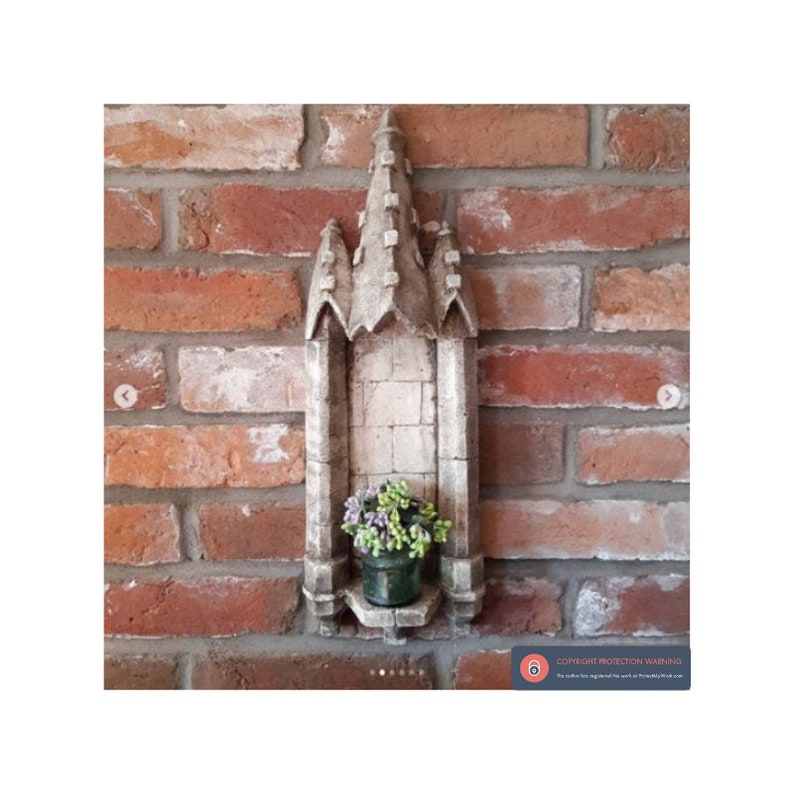 Castle Gothic Niche Sconce Garden image 1