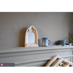 Pretty little freestanding Gothic arch Mirror