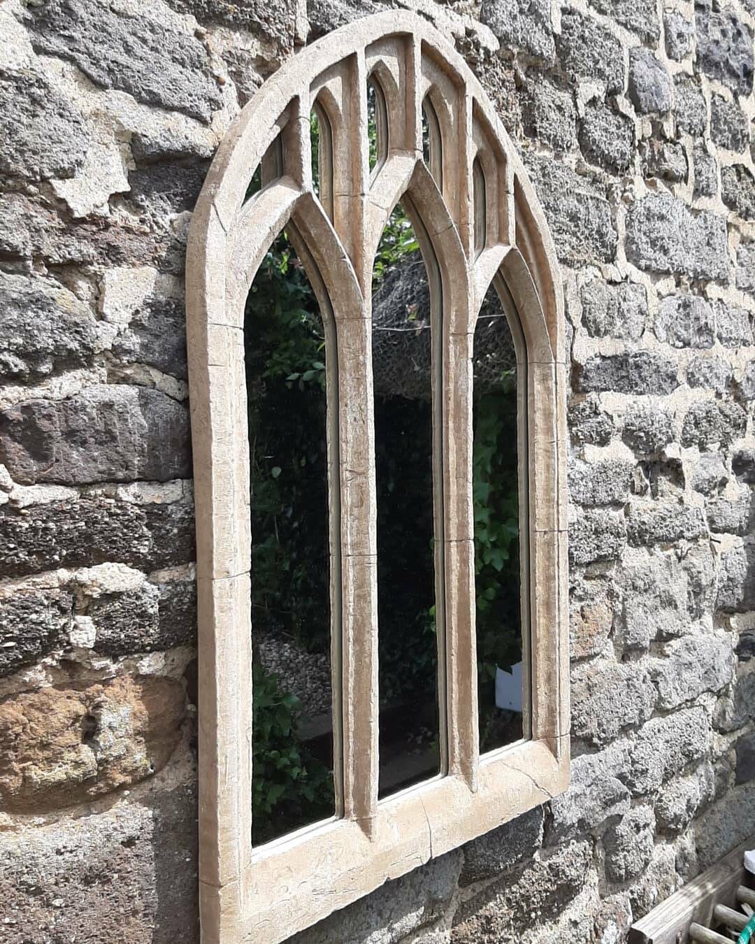 Large gothic garden arch mirror