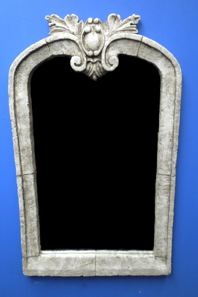 Beautiful large Baroque rustic stone wall Mirror Etsy