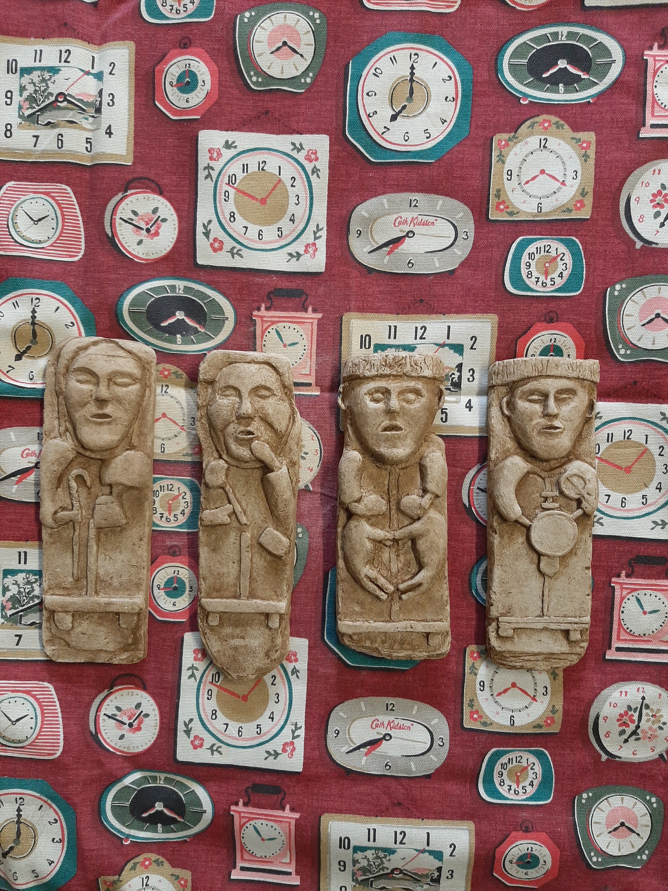 Set of four beautiful medieval hanging figures | Etsy