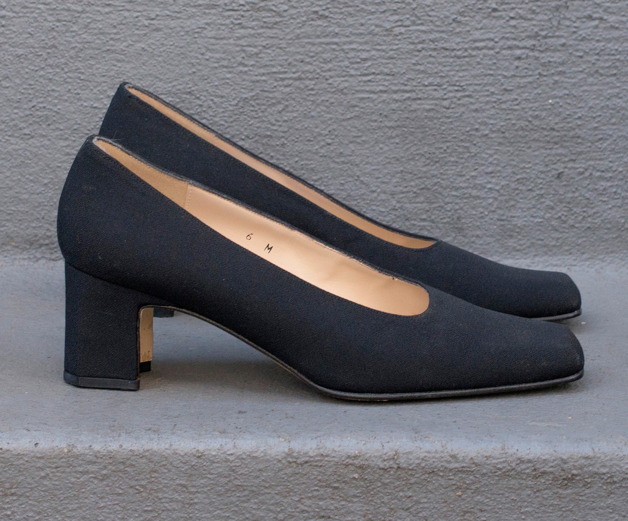 low black heel shoes