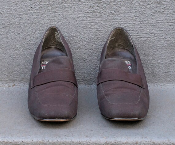brown block heel loafers 7.5 | mootsies tootsies … - image 3