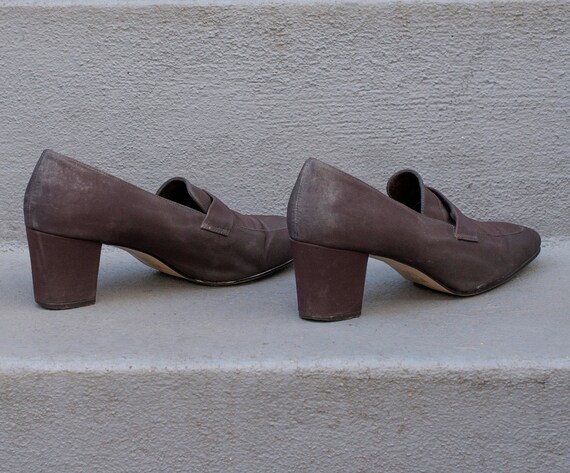 brown block heel loafers 7.5 | mootsies tootsies … - image 4