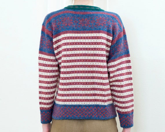 vintage susan bristol cardigan | wool snowflake s… - image 5