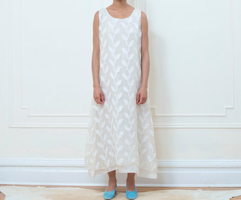 white silk maxi dress