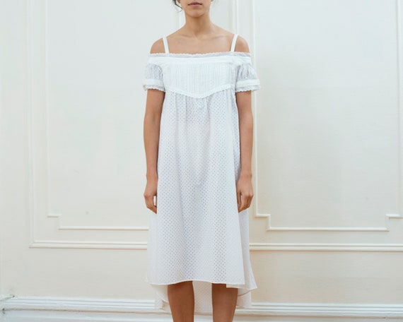 20s white cotton edwardian dress | victorian cotto