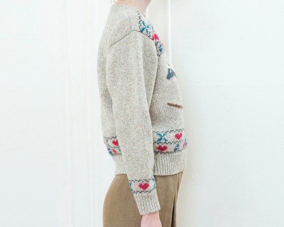 vintage intarsia wool sweater | rocking horse swe… - image 3